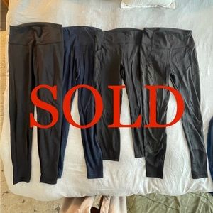 Pair of 4 Lululemon Leggings Size 8 - Great for trying out the brand!